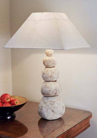 Pile stone lamp matt (c. 53cm x 19cm)